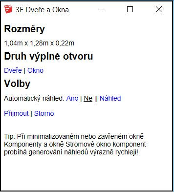 Výberové okno 3E Okná a dvere