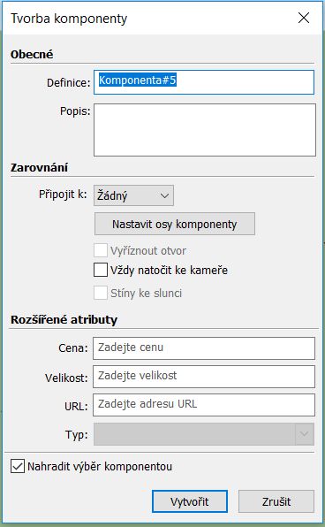 Tvorba komponenty 3E Catalog